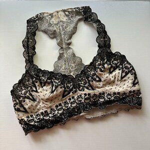 RARE Free People Galloon Racerback Bra Velvet